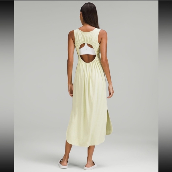 Lululemon Midi Cotton White Dress - Picture 6 of 7